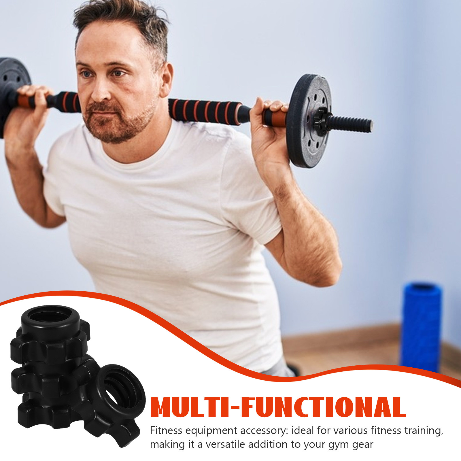 Sports Equipment Wholesale - 4 Pcs Plastic Nut Dumbbell Bar