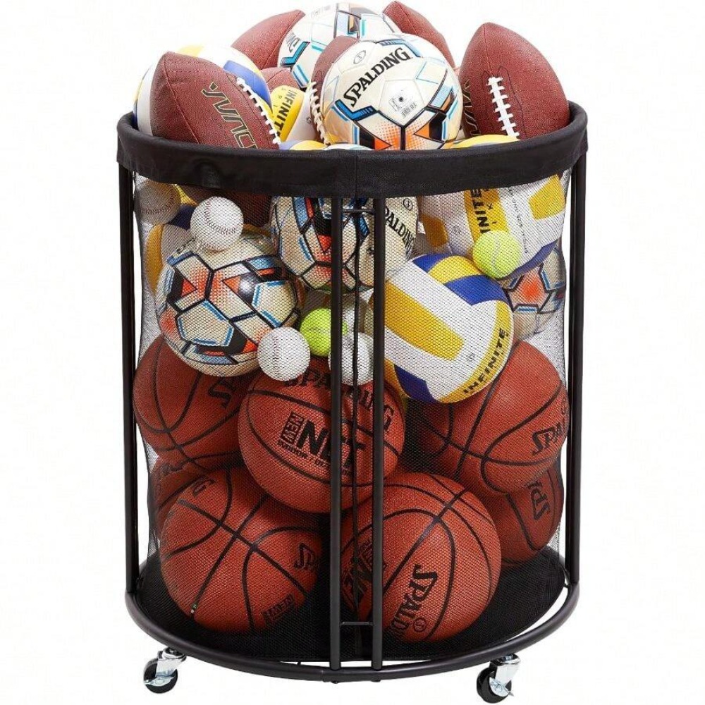 Heavy Duty Ball Storage Bin Ca - Sports Equipment Organizer Garage recension och pris