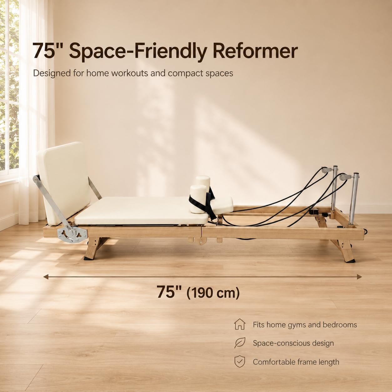 75 Inch Foldable Pilates Refor - Sports Equipment Near Me recension och pris