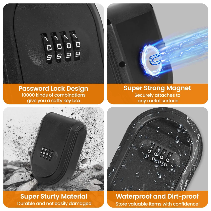 1PCS Magnetic Key Box Hider Un - Sports Equipment Organizer Garage recension och pris